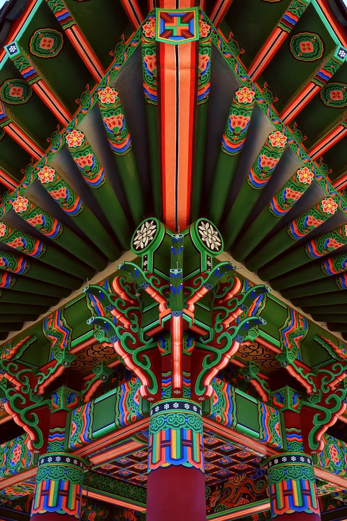 Ornate painted pavilion ceiling — detail study by Hunter Cannon